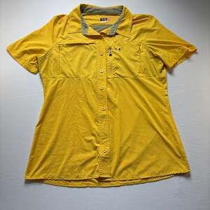 Under Armour Shirt, Women's L, UA Flats Guide Fishing Shirt, Short Sleeve